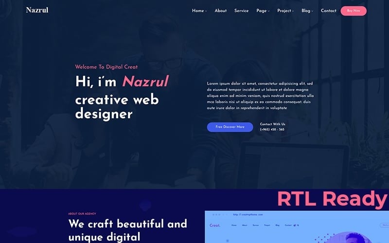 nazrul personal responsive wordpress theme original