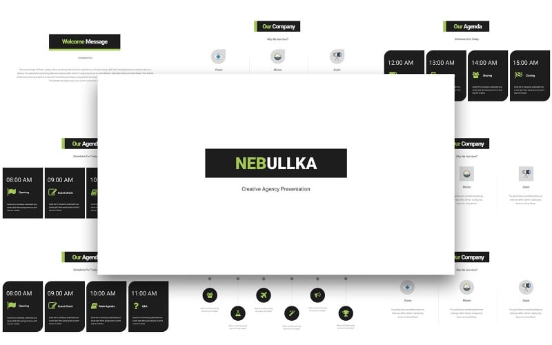 nebullka corporate powerpoint template original