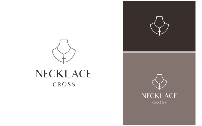 necklace cross pendant logo original