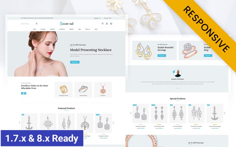 necmond jewellery store prestashop responsive theme original