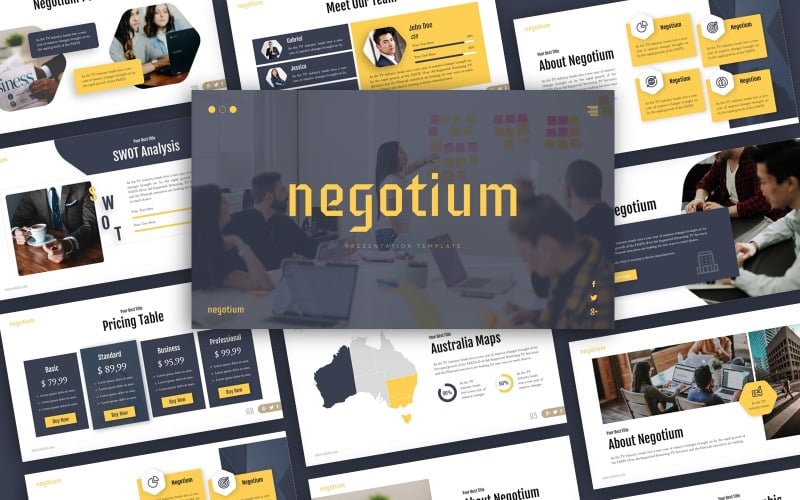 negotium business presentation powerpoint template original