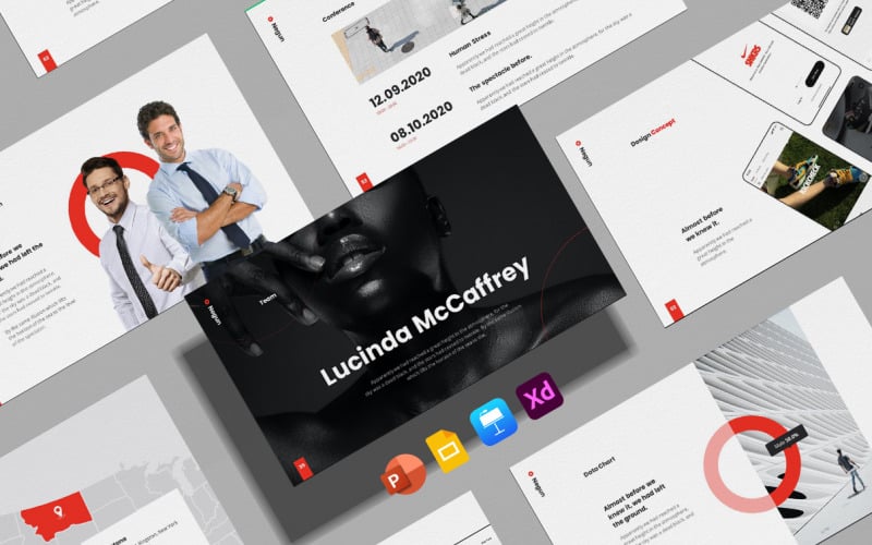 negun smooth animated presentation package powerpoint template original