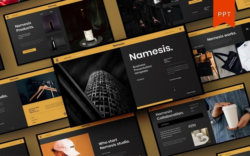 nemesis business powerpoint template original