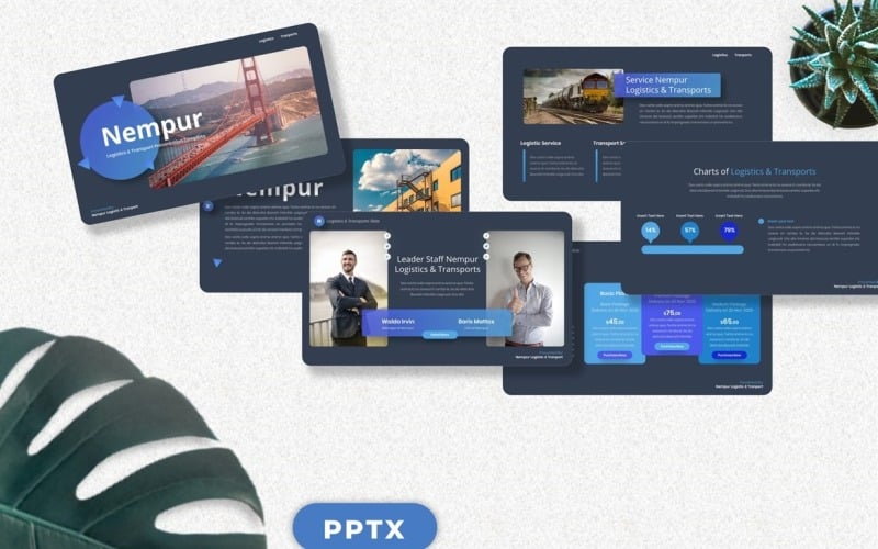 nempur logistics amp transport powerpoint original