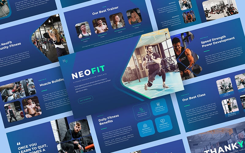 neofit fitness powerpoint template original