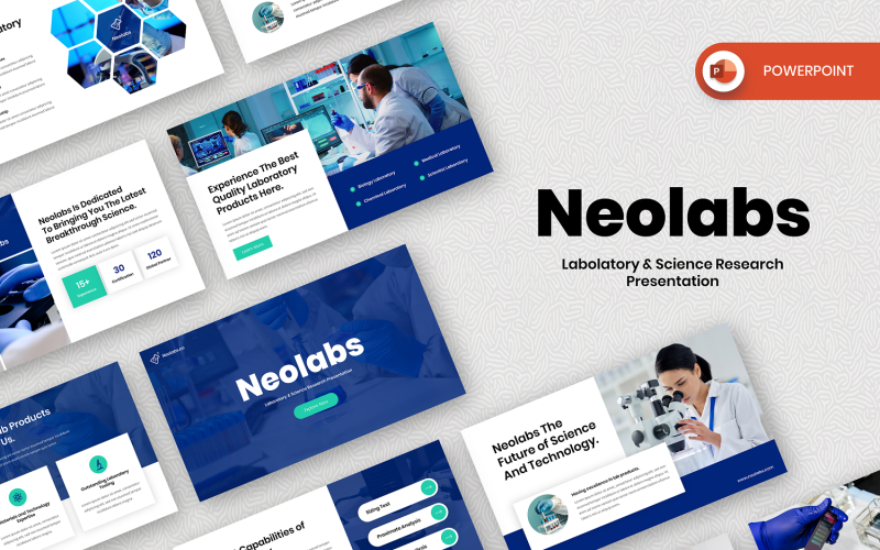 neolabs laboratory amp science research powerpoint original