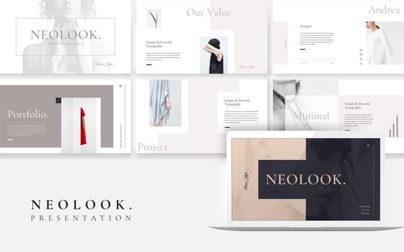neolook minimal powerpoint template original