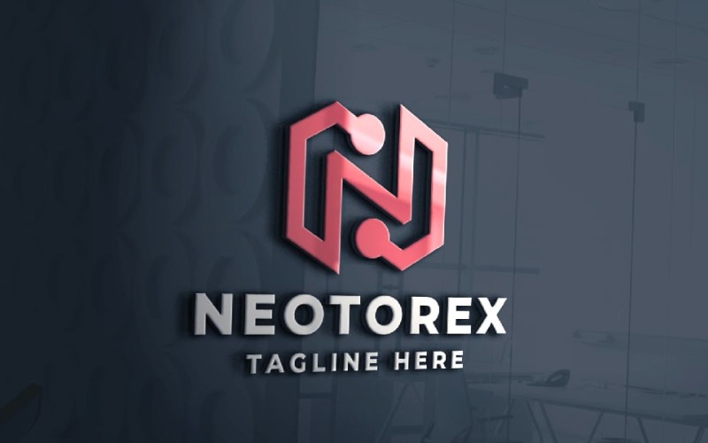 neotorex letter n pro logo template original