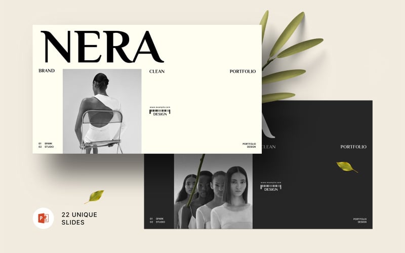 nera portfolio design template original