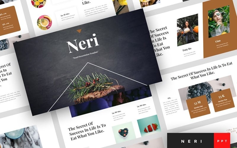 neri food powerpoint template original