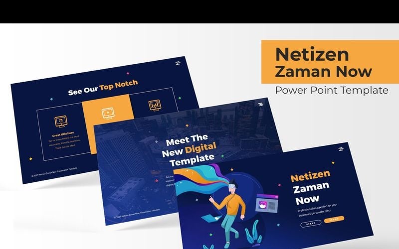 netizen zaman now powerpoint template original