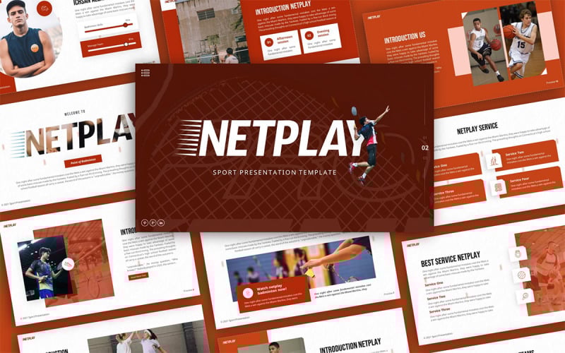 netplay sport multipurpose powerpoint presentation template original