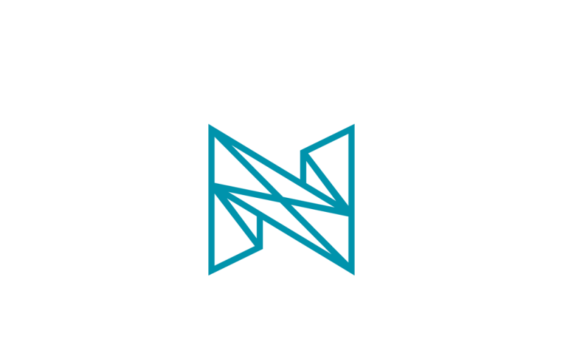 network letter n vector logo design template original
