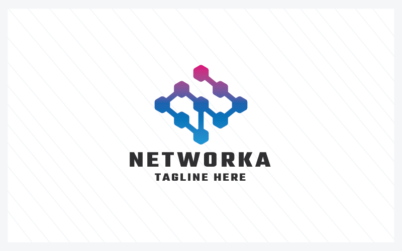 networkiax letter n pro logo template original