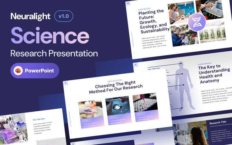 neuralight science and research powerpoint presentation template original