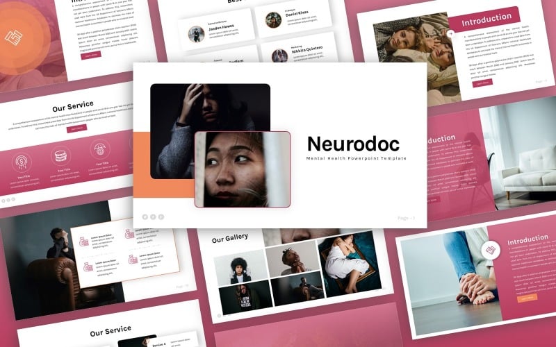 neurodoc mentalhealth multipurpose powerpoint template original