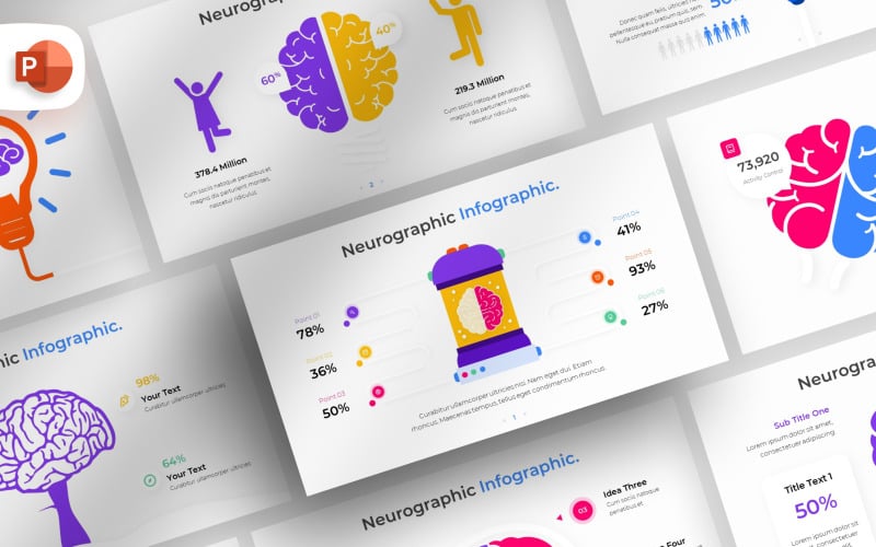 neurographic powerpoint infographic template original