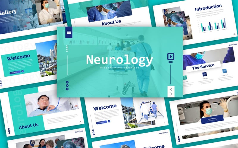 neurology medical presentation powerpoint template original