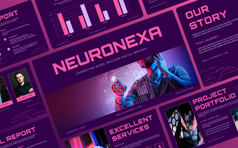 neuronexa artificial intelligence presentation design template original