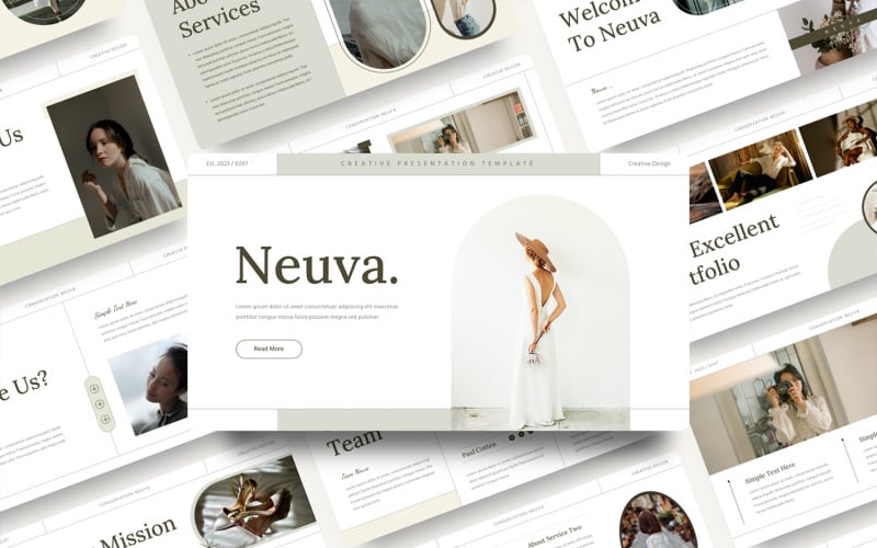 neuva creative powerpoint template original