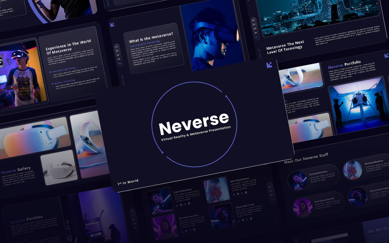 neverse virtual reality amp metaverse powerpoint template original