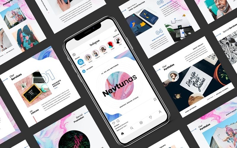 nevtunas business instagram powerpoint template original