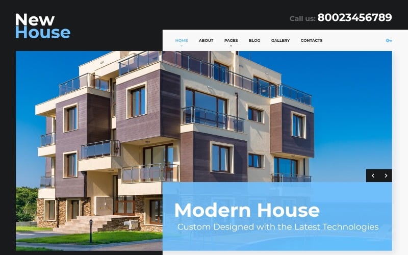 new house joomla template original