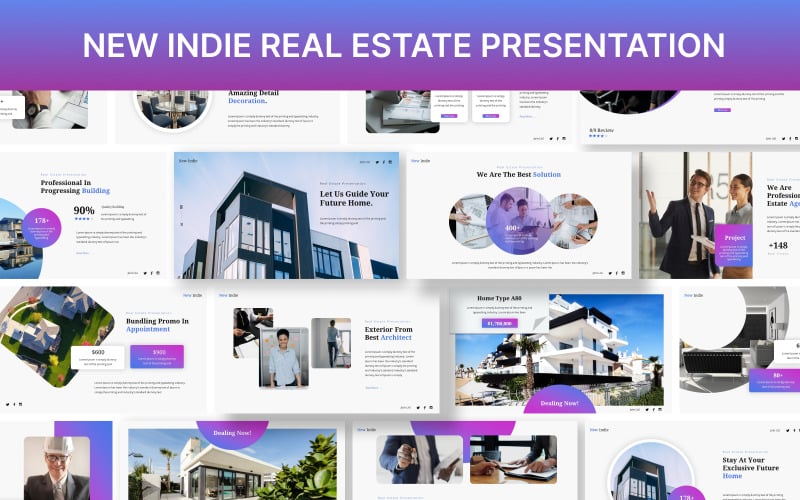 new indie real estate powerpoint presentation template original