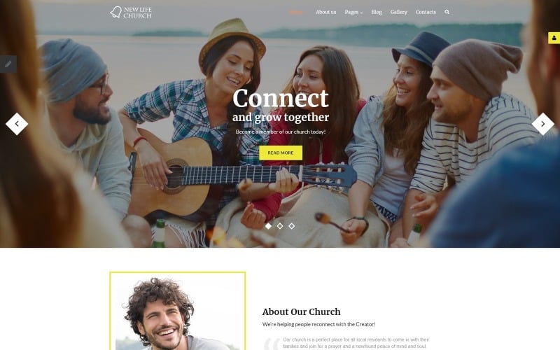 new life church joomla template original