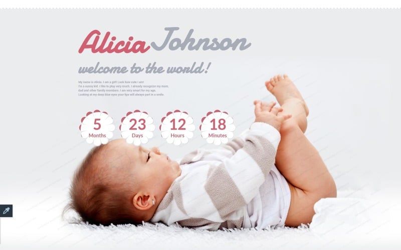 newborn landing page template original