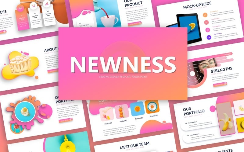 newness creative presentation powerpoint template original
