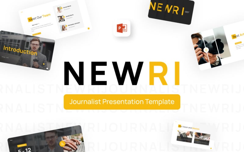 newri professional journalist powerpoint template original