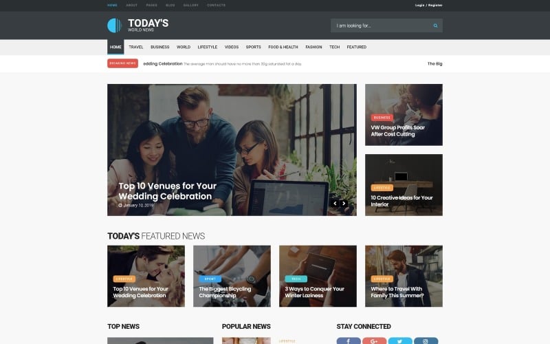 news portal responsive joomla template original
