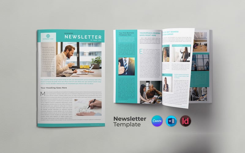 newsletter canva template original