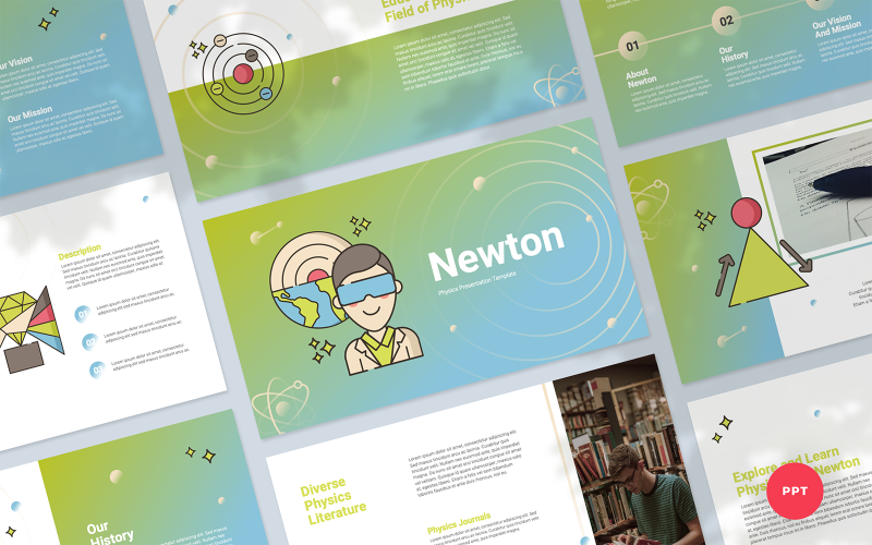 newton physics presentation newton template original