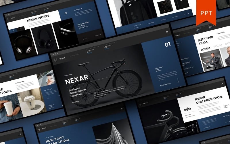 nexar business powerpoint template original