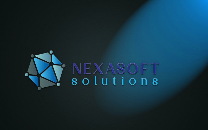 nexasoft solutions logo template original