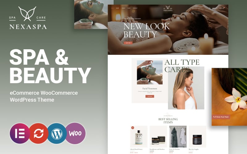 nexaspa spa cosmetic and beauty woocommerce theme original