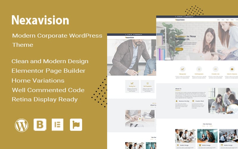 nexavision multipurpose website builder using elementor wordpress theme original