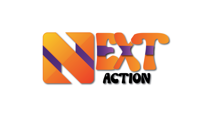 next action logo n letter logo for all start with next original