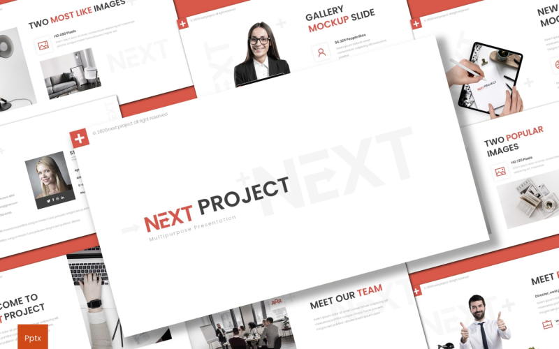 next project powerpoint template original