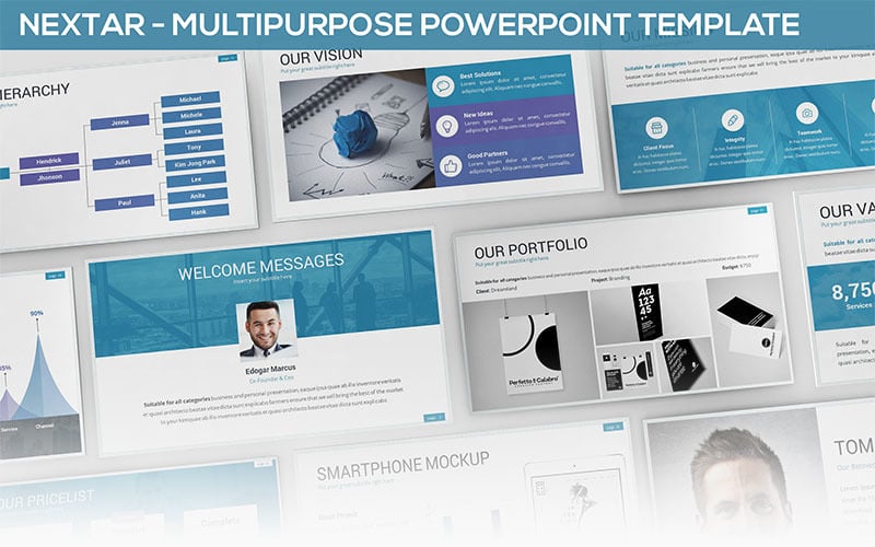 nextar powerpoint template original