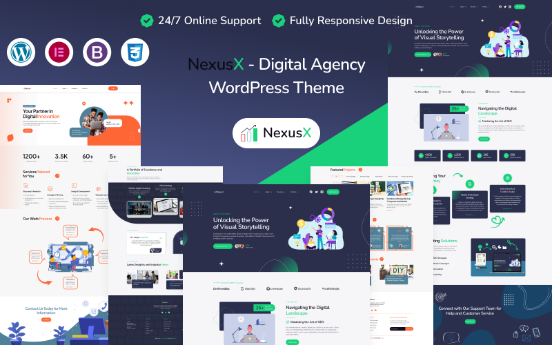 nexusx digital agency wordpress theme original