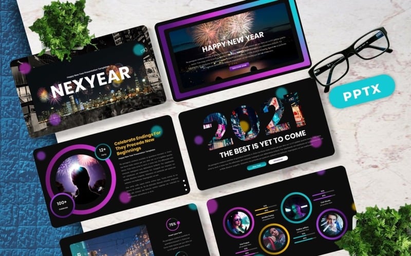 nexyear new year powerpoint original