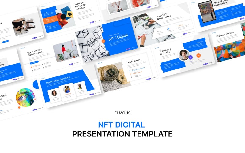 nft digital powerpoint template presentation original