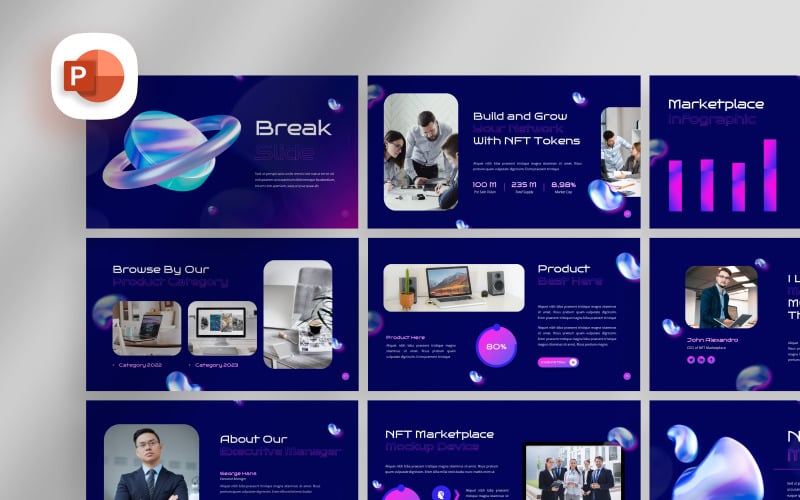 nft marketplace presentation template original