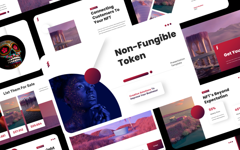 nft powerpoint technology presentation template original