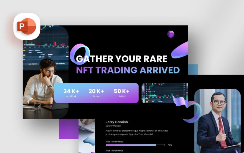 nft trading presentation template original