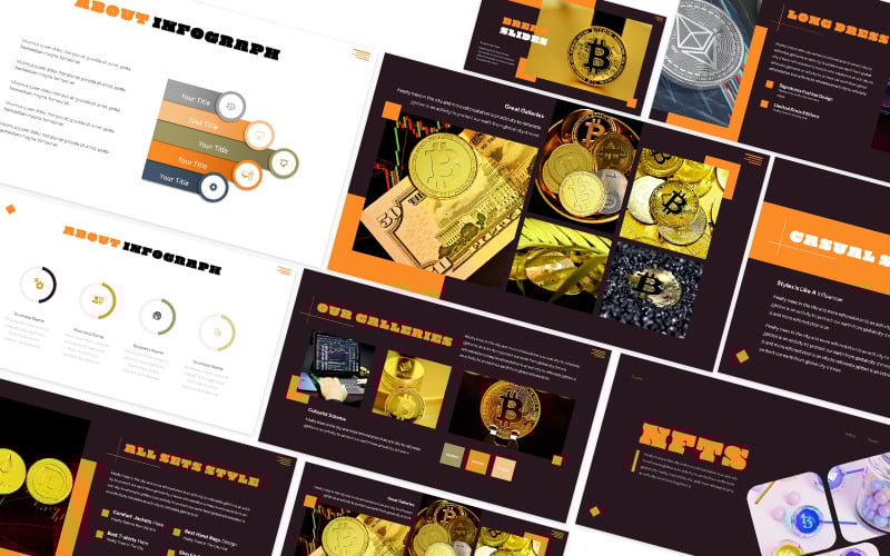 nfts crypto art revolution powerpoint template original