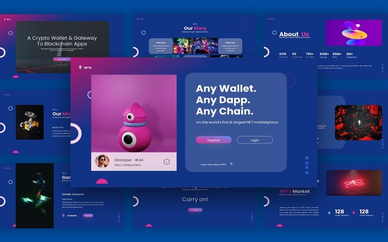 nfts wallet powerpoint template original